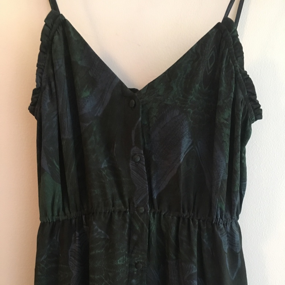 💫 UO Ecote BEAUTIFUL Silk Button Up Strappy Dress - Picture 4 of 8